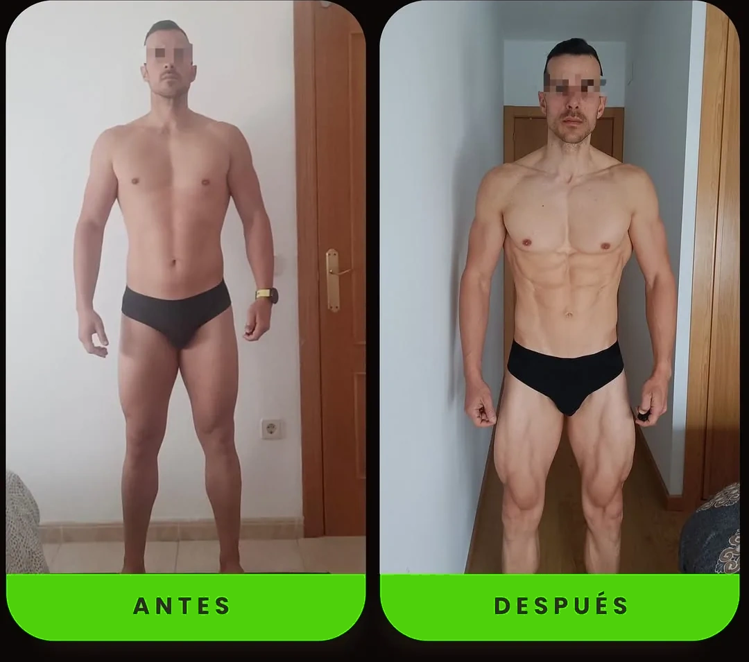 Transformación de cliente Dual Fit - antes y después