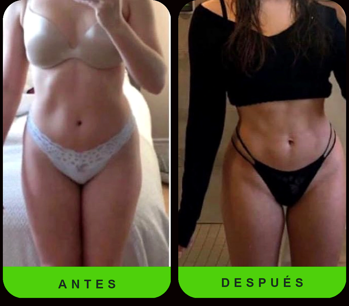 Transformación de cliente Dual Fit - antes y después