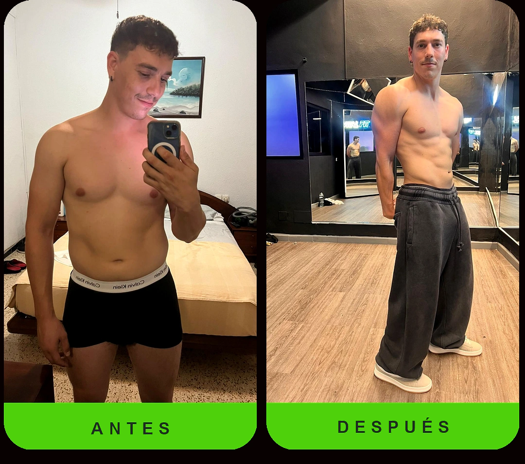 Transformación de cliente Dual Fit - antes y después