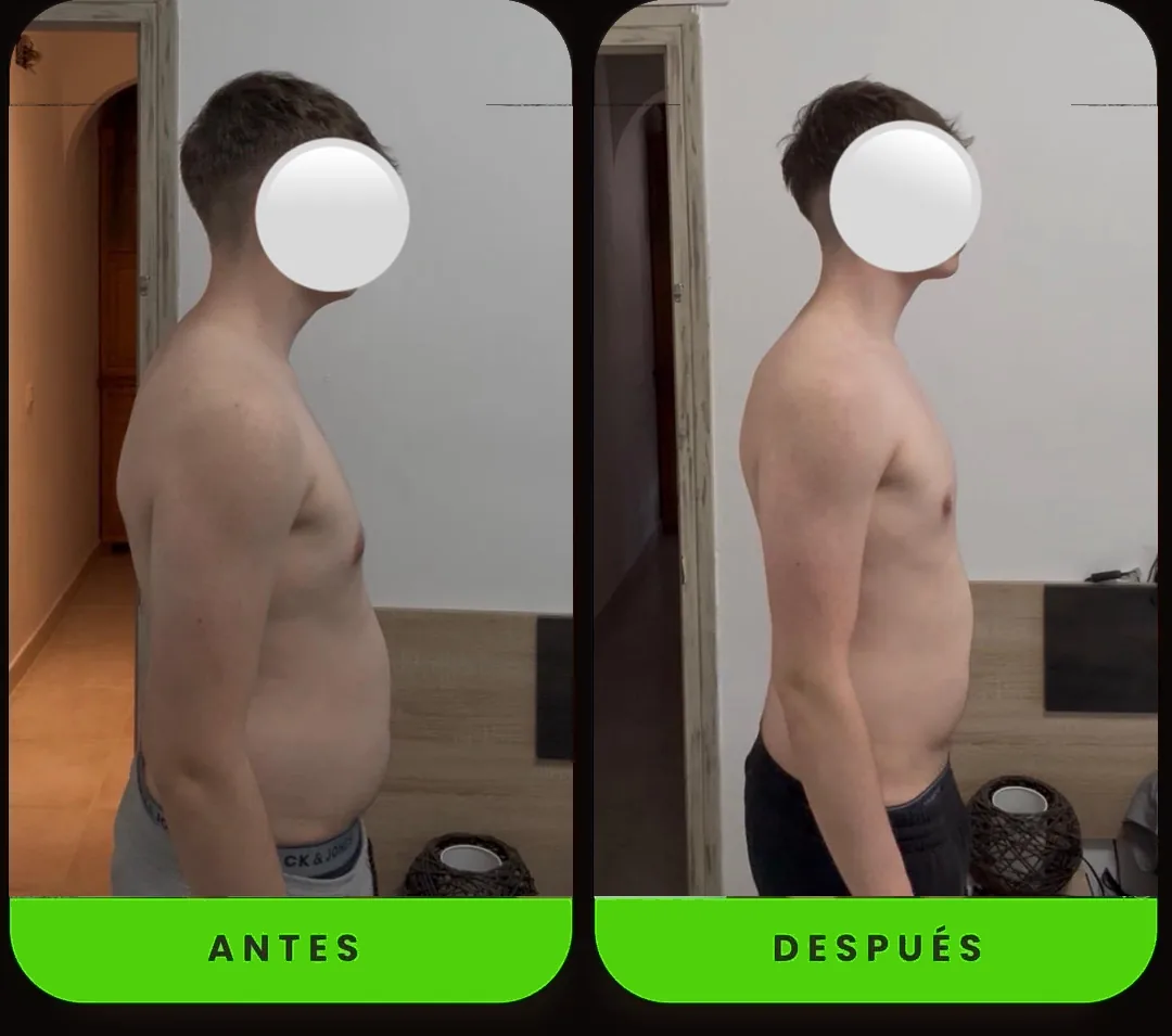 Transformación de cliente Dual Fit - antes y después