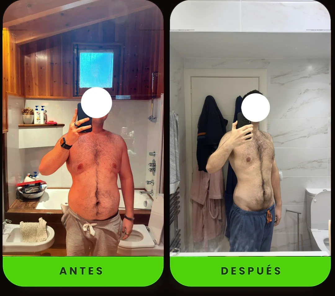 Transformación de cliente Dual Fit - antes y después